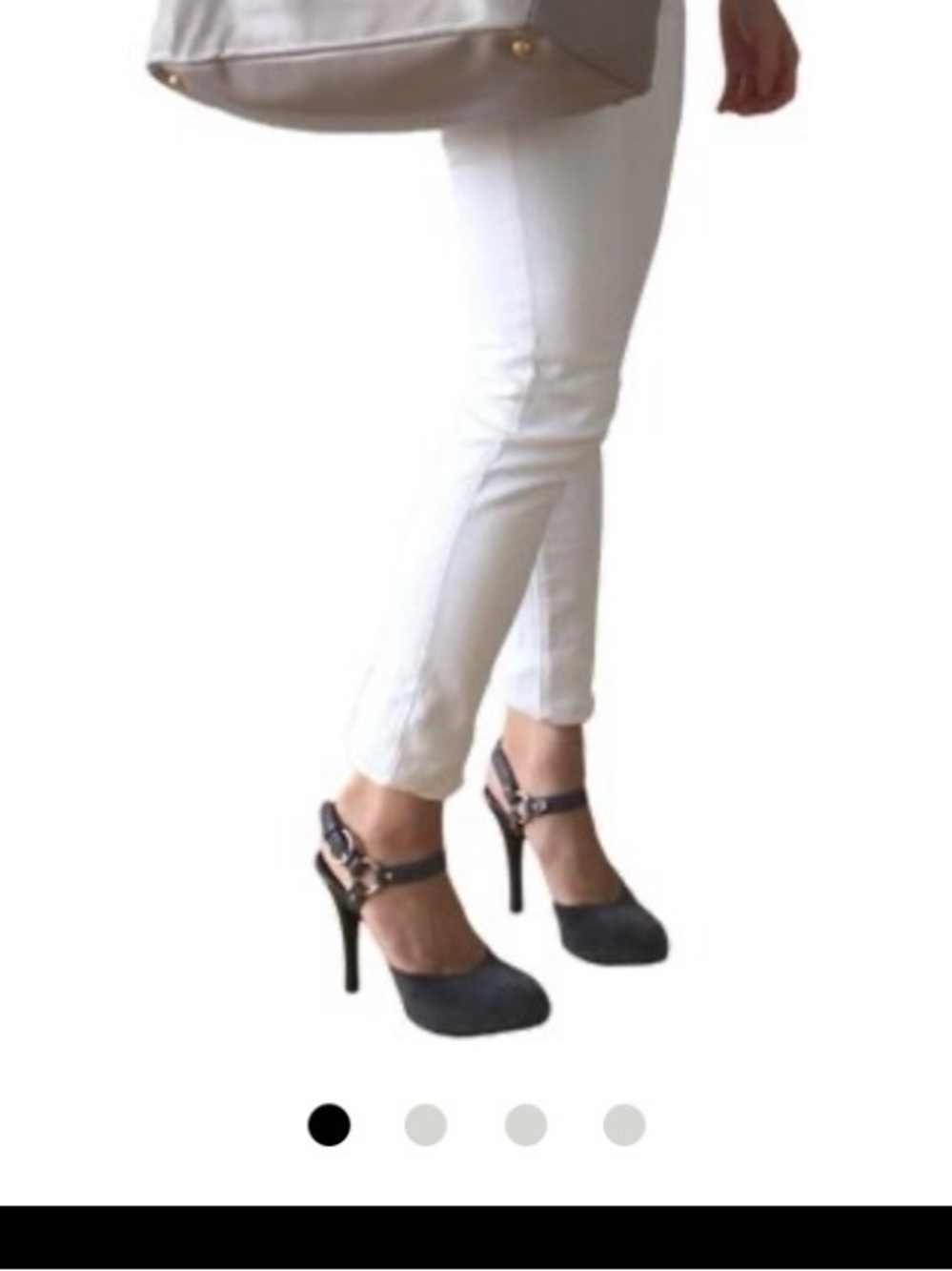 Bally Designer Smooth Suede High Heels with Gold Hardware